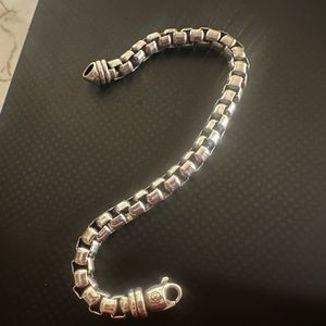 David Yurman Men’s Extra Large Box Chain Bracelet